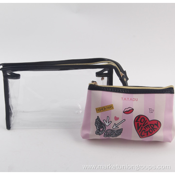 Creative inkjet clutch bag storage cosmetic bag